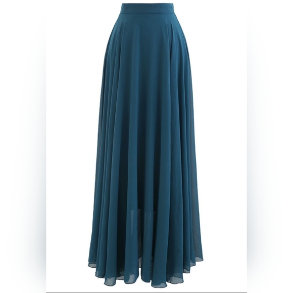 Chiffon Maxi Skirt - Picture 1 of 4